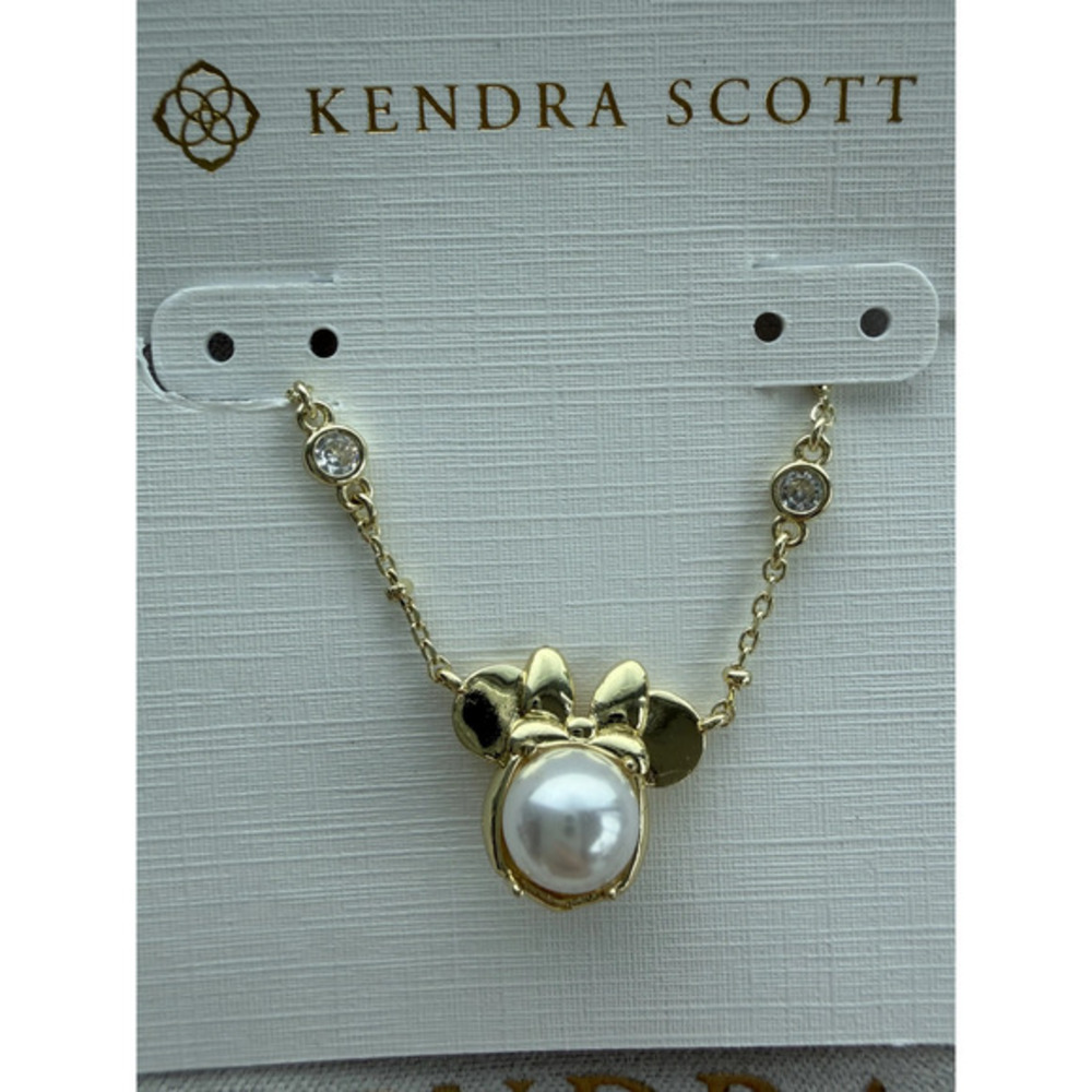 Kendra Scott White Mickey Mouse Pendant Necklace - Picture 2 of 2